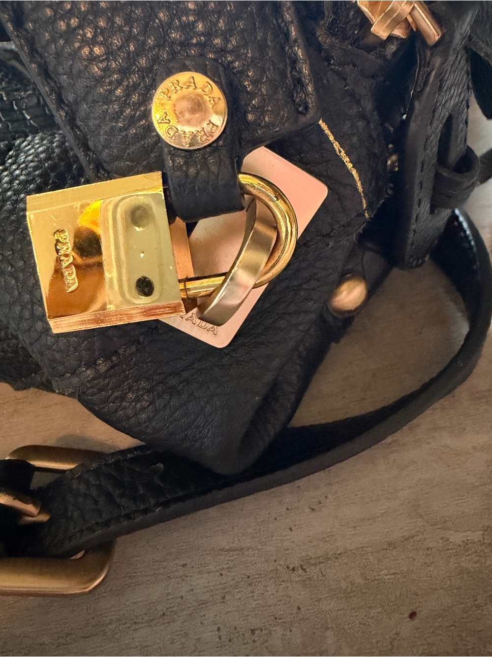 PRADA Black Bowler Bag — FREE SHIPPING!! - Picture 8 of 10